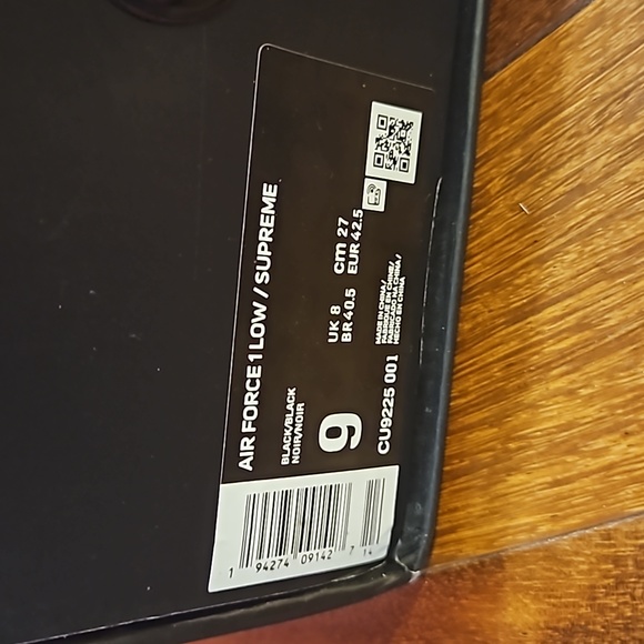 Supreme Air Force black 9us - Picture 6 of 6